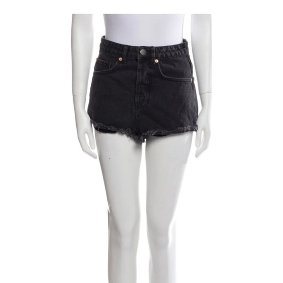 Raey Shorts mini jeans shorts denim black High-Rise 27 4 - Picture 1 of 3